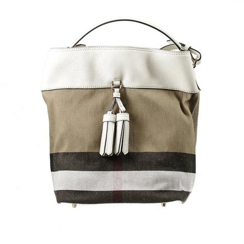 burberry tasche weiss|burberry handbags designer.